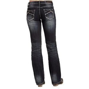 ROCK AND ROLL Cowgirl Denim Boyfriend Jeans NWT Western Rodeo Ariat Kimes